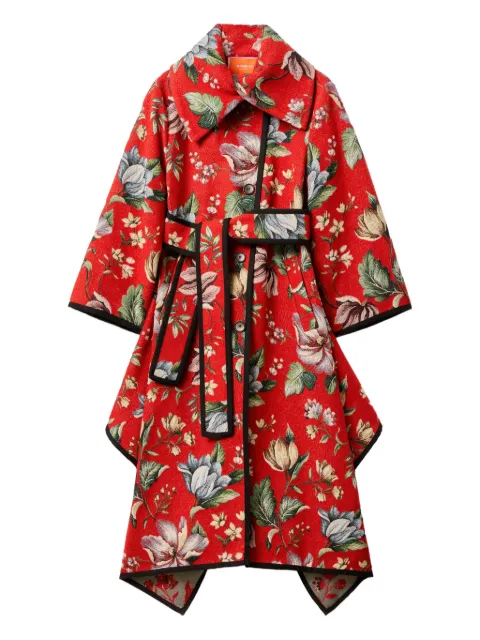 La DoubleJ floral coat Red JAC0143JCQ117HON01RE01