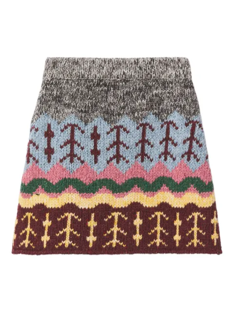 La DoubleJ Chalet knitted mini skirt Grey SKI0176KNI166VA398GY02