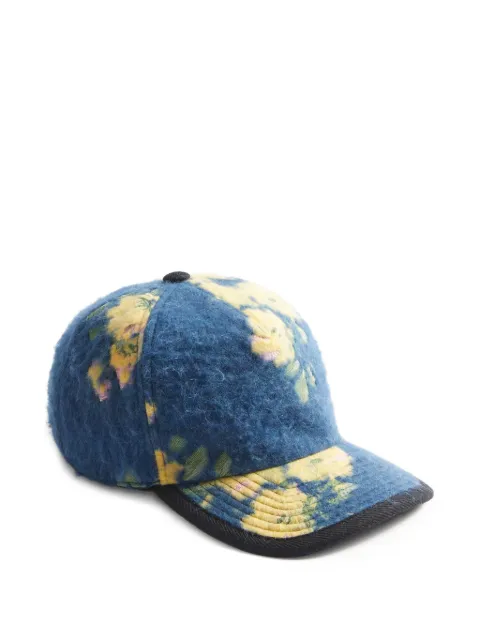 La DoubleJ floral-jacquard baseball cap Blue HAT0023JCQ115RIP02BU06