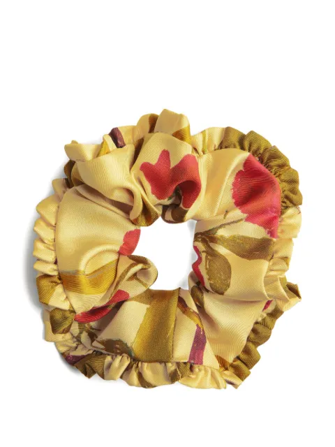 La DoubleJ ruffled printed scrunchie (pack of three) Yellow SCS0001MIX002MIX11MU30