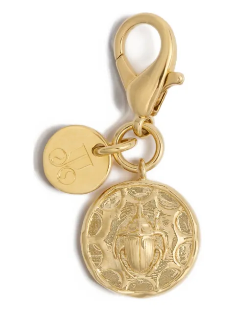 La DoubleJ Winged Scarab charm Gold CHM0012BRA003SOLIDYE05