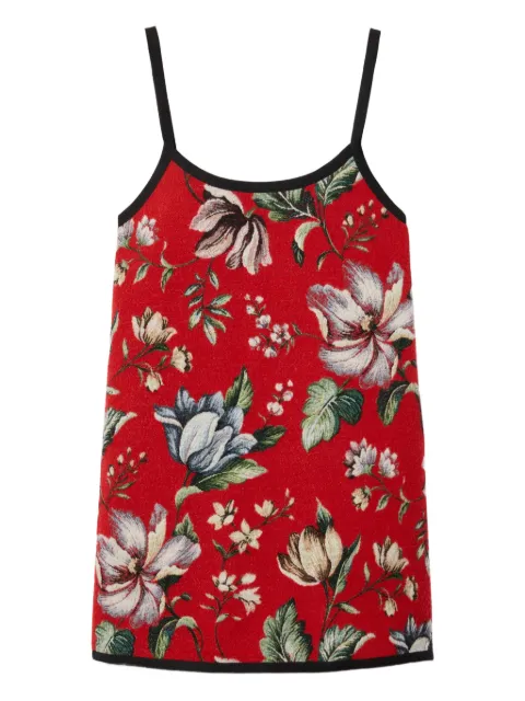 La DoubleJ floral jacquard slip dress Red DRE0945JCQ117HON01RE01