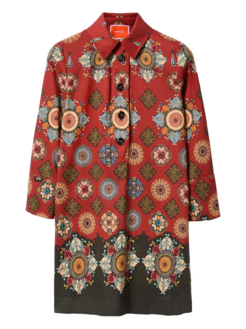 La DoubleJ geometric-print mini day dress Red DRE0180CAD001NUC02OR04