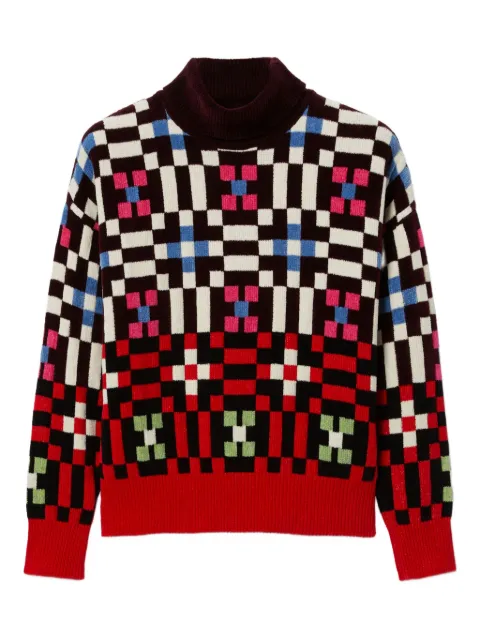 La DoubleJ geometric-pattern sweater Red PUL0309KNI173VA387RE07
