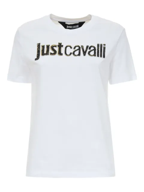Just Cavalli logo-embellished T-shirt White 79PAHT10CJ500