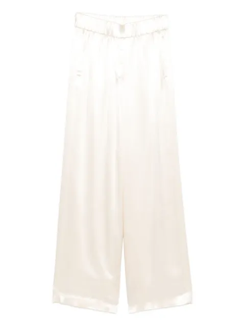 Peserico elastic-waist wide-leg trousers Neutrals E0405201514