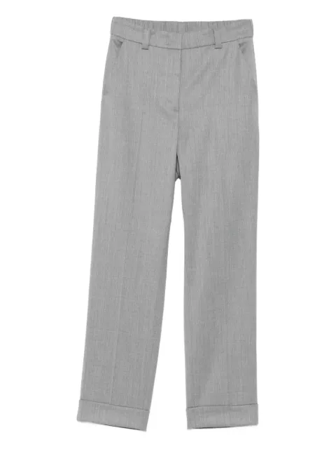 Peserico cuffed straight trousers Grey M04687Z02648