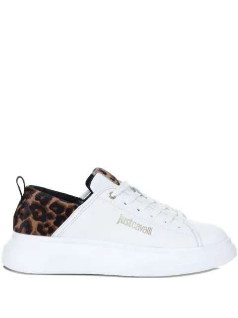Just Cavalli leopard-print panel sneakers White 79RA3SB7ZPB58