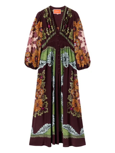 La DoubleJ Camerino floral-print maxi dress Red DRE0720CRE002BOU01RE07