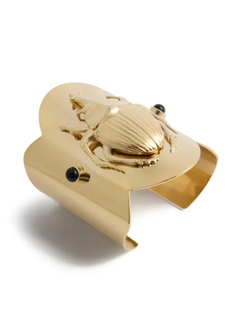 La DoubleJ scarab-beetle cuff bracelet Gold BAC0012BRA003SOLIDYE05