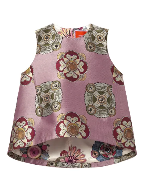 La DoubleJ floral-print sleeveless top Pink TOP0016JCQ114NUC03PI10