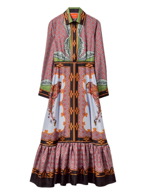 La DoubleJ San Pietro long-sleeve dress Pink DRE0969SIL006MAR07BU12