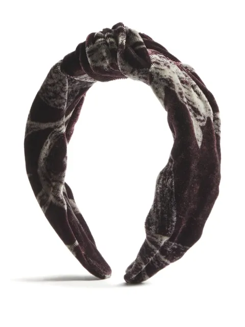 La DoubleJ knot-detail headband Red HEB0015DEV004BMB03RE07