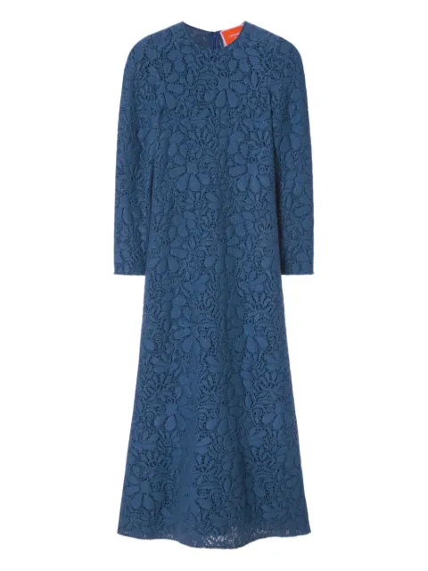 La DoubleJ long-sleeve lace maxi dress Blue DRE0184LAC003SOLIDBU03