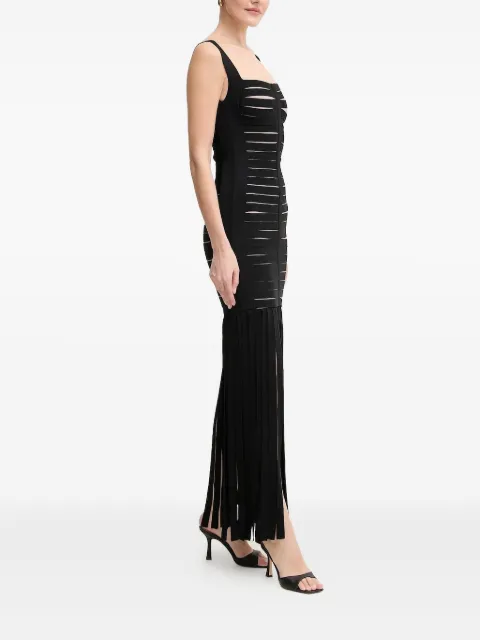 Hervé Léger bandage fringed dress Black FFR8513700