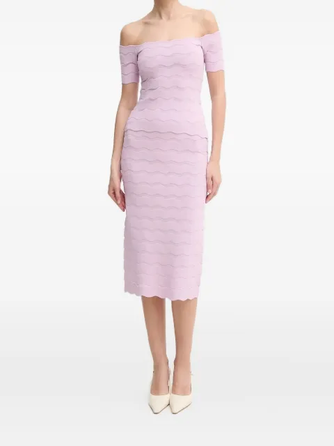 Hervé Léger Eloise midi skirt Pink SCJ3515831