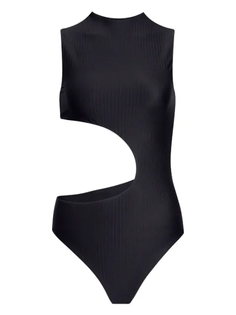 Alaïa cut-out ribbed swimsuit Black AA9W0075J084B