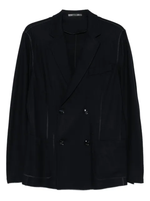 Giorgio Armani double-breasted cashmere blazer Blue 2CGGG0W5J000M