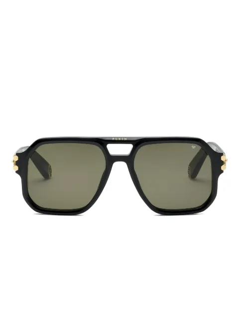 Philipp Plein Eyewear square-frame double-bridge sunglasses Black AADAMES0245PXV086N