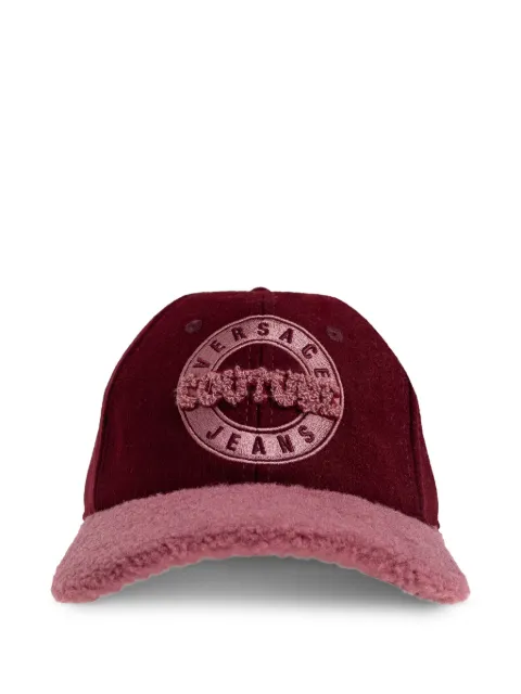 Versace Jeans Couture logo-embroidered baseball cap Brown 79HAZK37ZG395