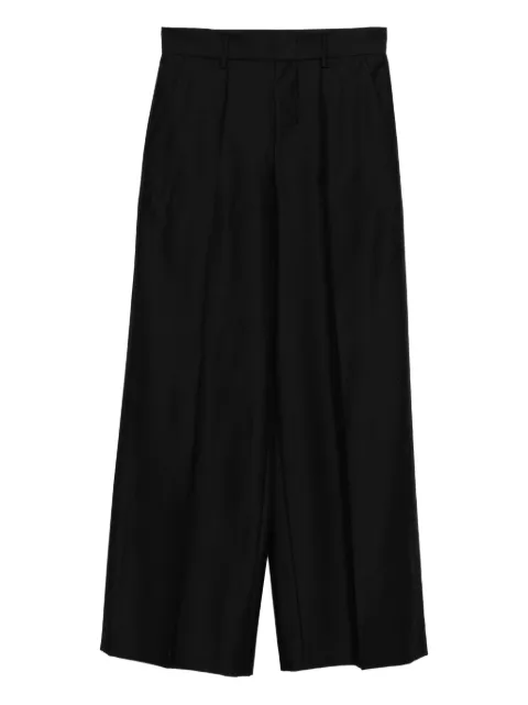 Alberta Ferretti pleat-detail trousers Black A03126636