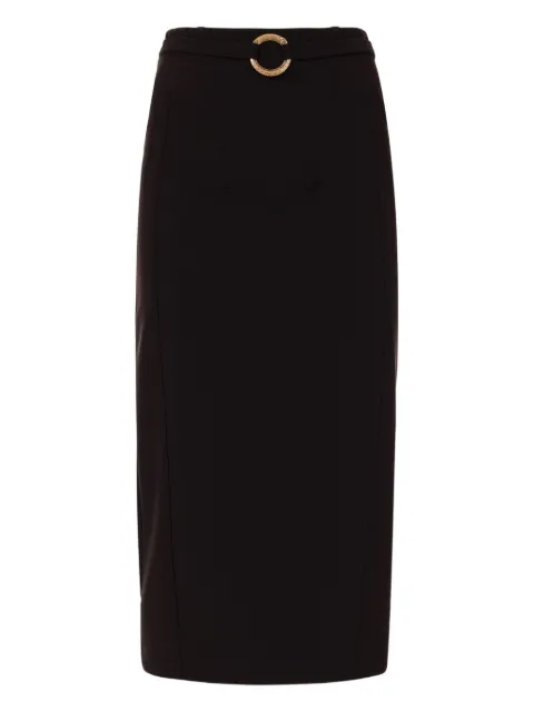 Just Cavalli ring-detail pencil midi skirt Black 79PAE804N0626