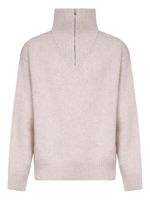 Autry zip-neck sweater Neutrals SEPXN1KS