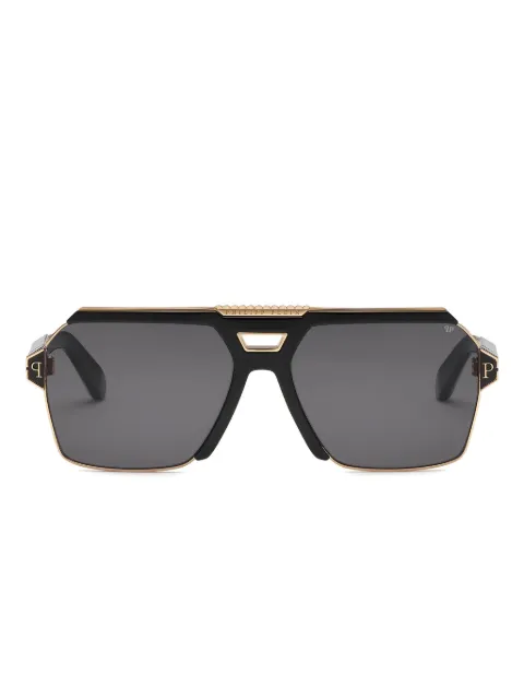 Philipp Plein Eyewear geometric-pilot sunglasses Black PAEAMES0271PXV037N