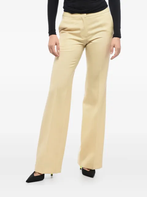 Jil Sander front-pleat wool trousers Yellow J02KA0142J40021