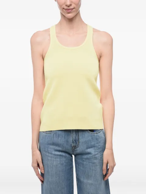 Jil Sander ribbed racer-back top Yellow J02NC0120J18261