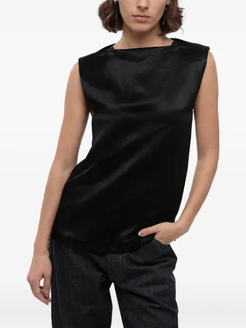 Jil Sander crew-neck sleeveless top Black J03NC0129J75051