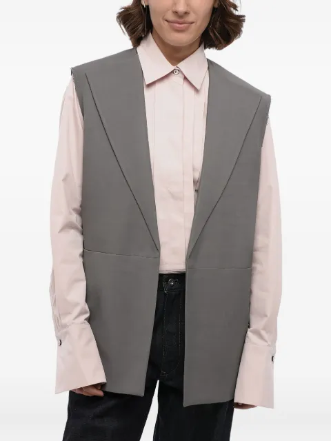Jil Sander cotton sleeveless vest Grey J03BN0110J65023