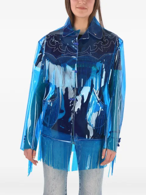 Maison Margiela fringed western jacket Blue S29AM0233S1167