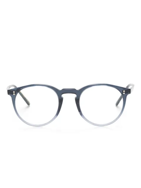 Oliver Peoples O'Malley round-frame acetate glasses Blue 0OV5183