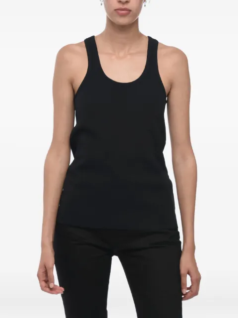 Jil Sander embossed logo knitted top Black J02NC0120J18261