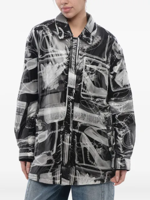 Off-White X-Ray printed shirt jacket Black OWES003S24FAB0011001