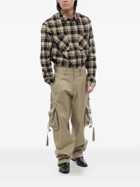 Off-White zipped-pocket cargo trousers Neutrals OMCF041S24FAB0016200