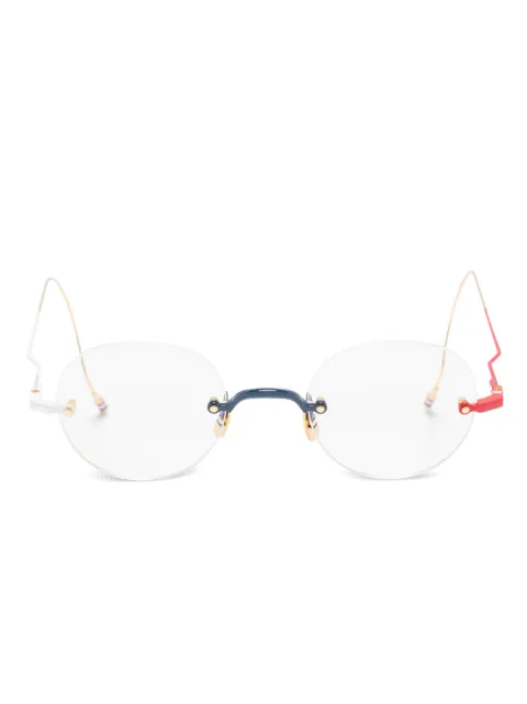 Thom Browne Eyewear rimless round glasses White UEO937AG0001