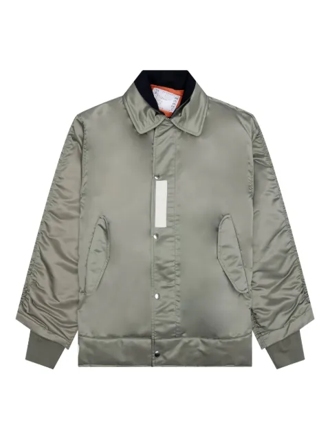sacai pocketed bomber jacket Green 2302992M