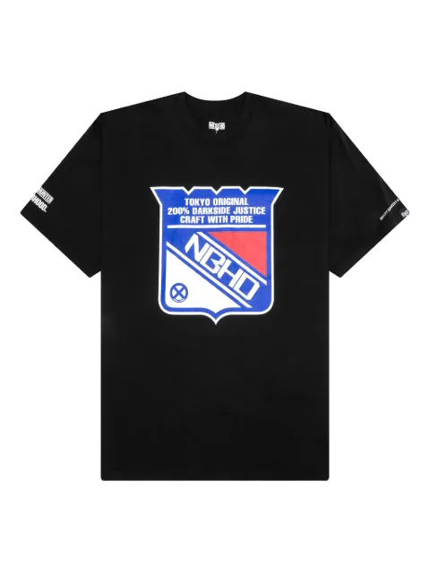 Neighborhood skull-logo graphic tee Black 251PCBHNST02BLK