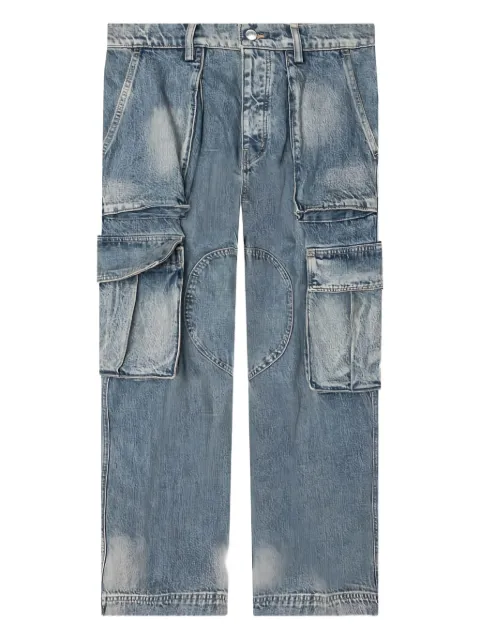 Nahmias logo-patch cargo jeans Blue PS24D5P17476