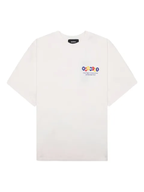 Nahmias balloon-print T-shirt White Y10T23Q8106