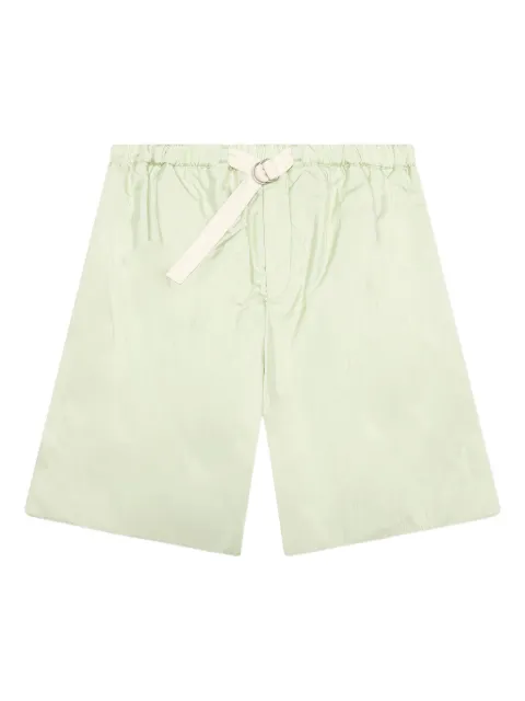 Jil Sander belted pocketed deck shorts Green J47KA0271J70003336