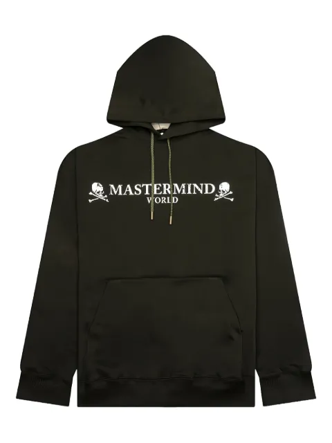Mastermind World skull logo hoodie Green MW24S13SW020001