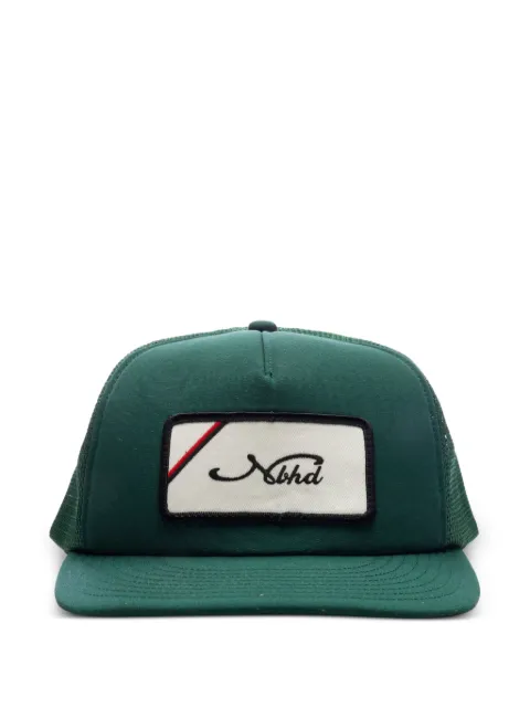 Neighborhood logo-patch trucker cap Green 251YGNHHT10