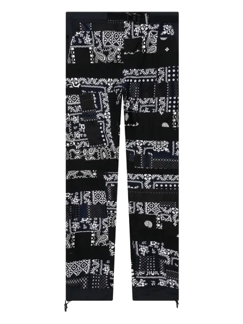 sacai x Hank Willis Thomas patchwork trousers Black 2102468M