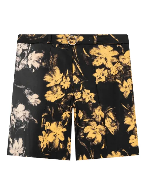 Jil Sander floral-print belted shorts Black J61KA0002J65157087