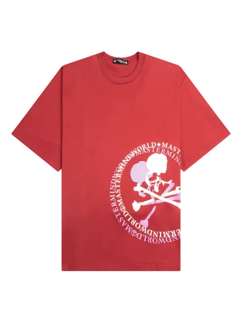 Mastermind World skull-print T-shirt Red MW24S13TS055011BURG