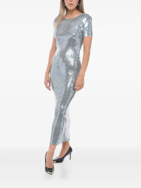 Maison Margiela sequin short-sleeve dress Blue S31CT1001S1790
