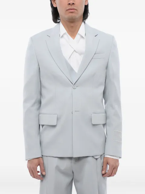 Off-White single-breasted blazer Blue OMEN063S24FAB0014040